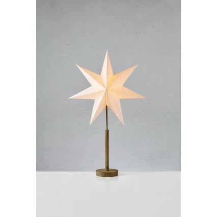 Markslöjd 706214 - Decoración navideña SPERANZA 1xE14/6W/230V, diámetro 45 cm, pino/crema