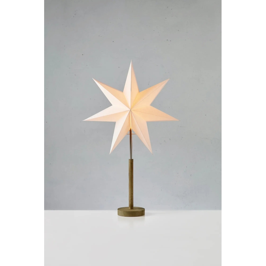 Markslöjd 706214 - Decoración navideña SPERANZA 1xE14/6W/230V, diámetro 45 cm, pino/crema