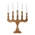 Markslöjd 706279 - Candelabro navideño SVANEHOLM 5xE10/3W/230V pino/marrón