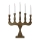 Markslöjd 706280 - Candelabro navideño SVANEHOLM 5xE10/3W/230V pino/marrón