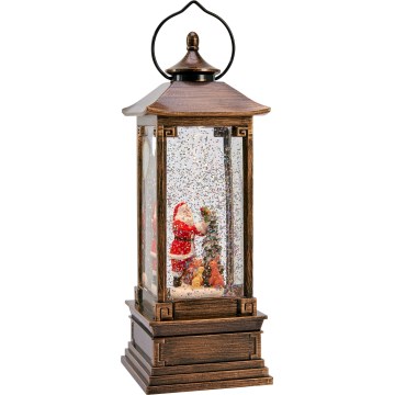 Markslöjd 706445 - Decoración navideña LED NOEL LED/0,5W/3xAA farol bronce