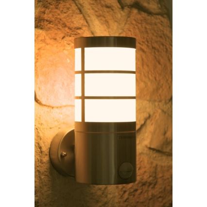 Massive 16334/47/10 - Aplique exterior con sensor CALGARY 1xE27/14W IP44
