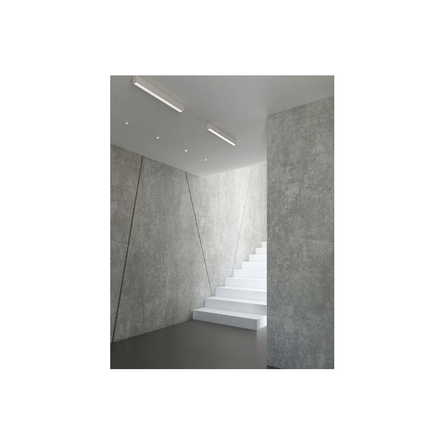 MAXLIGHT C0124D - Plafón LED regulable LINEAR LED/18W/230V 57 cm blanco