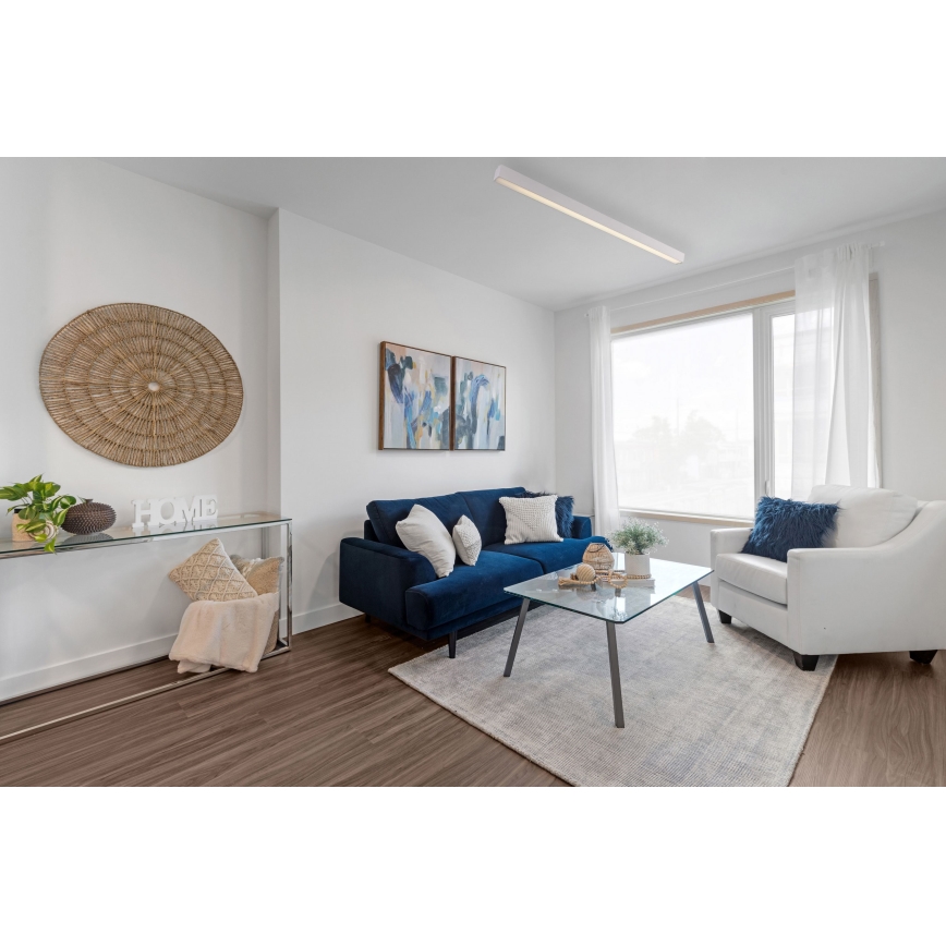 MAXLIGHT C0124D - Plafón LED regulable LINEAR LED/18W/230V 57 cm blanco