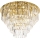 MAXLIGHT C0224 - Plafón MONACO 16xG9/40W/230V diá. 80 cm dorado