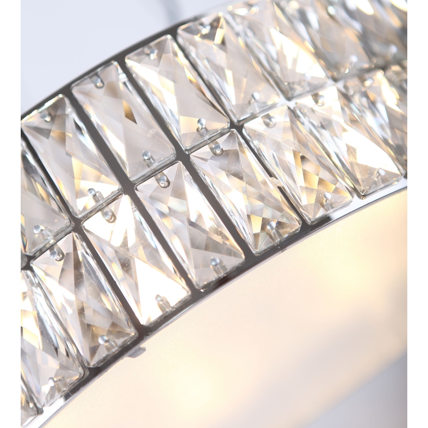 MAXLIGHT P0236 - Lámpara colgante DIAMANTE 5xG9/42W/230V diá. 38 cm cromo brillante