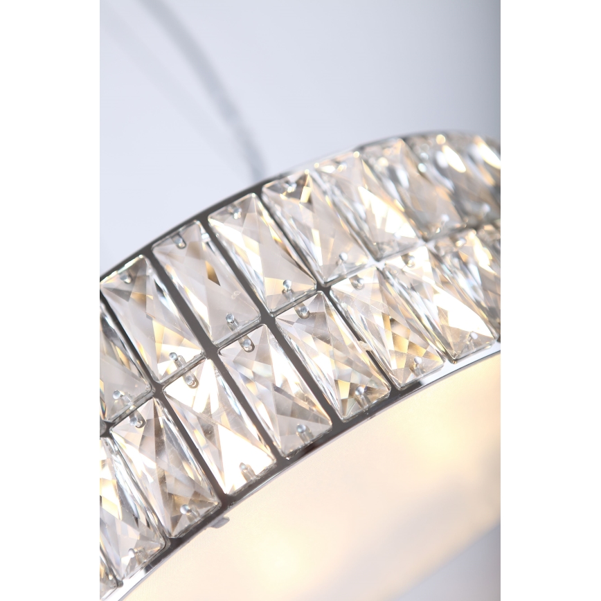 MAXLIGHT P0238 - Lámpara colgante DIAMANTE 6xG9/42W/230V diá. 46 cm cromo brillante