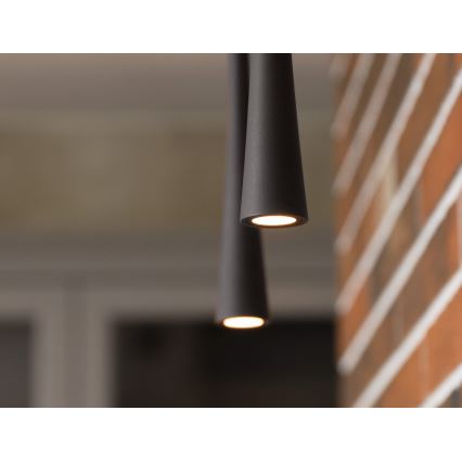 MAXLIGHT P0372 - Lámpara LED colgante CAFÉ LED/7W/230V diá. 3 cm negro