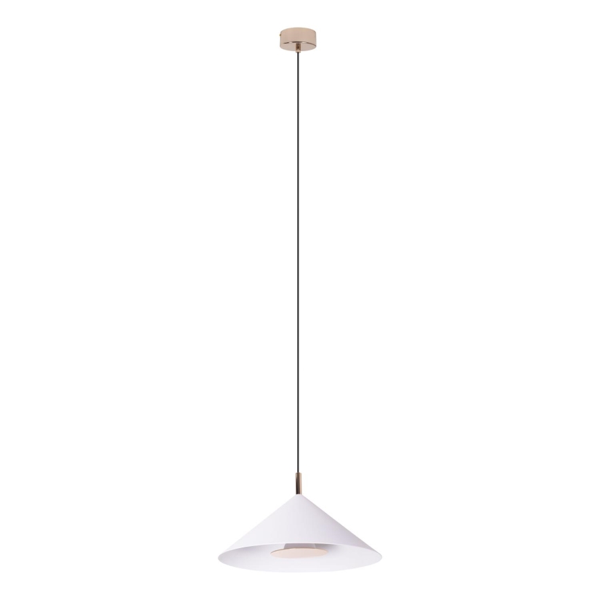MAXLIGHT P0505 - Lámpara LED colgante VULCANO LED/5W/230V diá. 30,5 cm blanco
