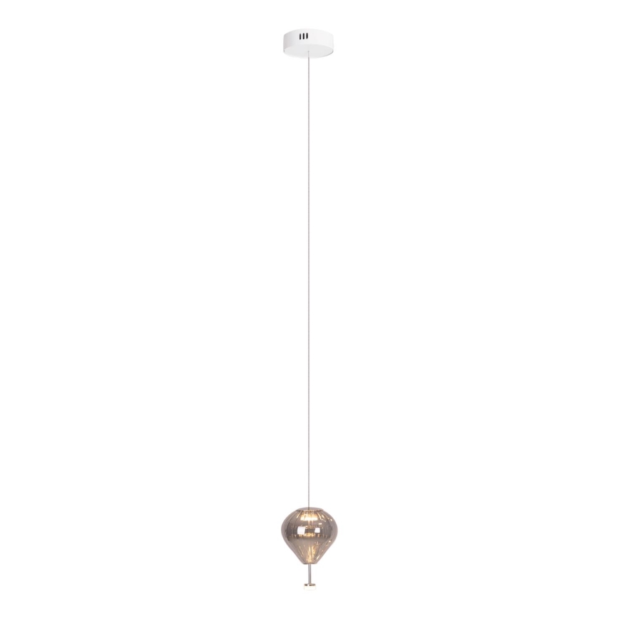 MAXLIGHT P0576 - Lámpara LED colgante PALLONCINI 2xLED/3W/230V diá. 12 cm ahumado