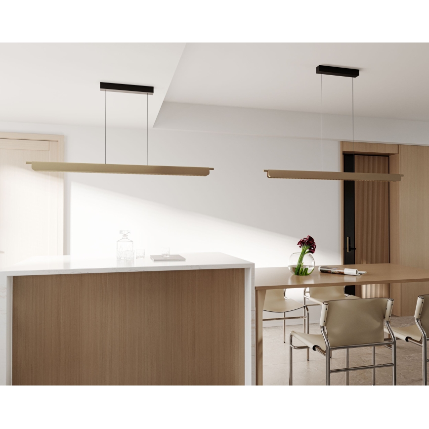 MAXLIGHT P0596 - Lámpara colgante LED regulable sobre cable JO-JO LED/40W/230V 2700/4500/5500K dorada