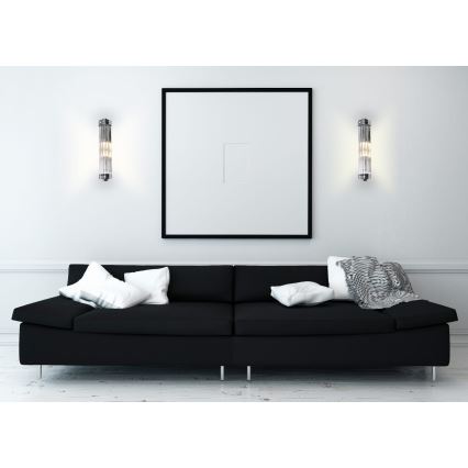MAXLIGHT W0241 - Aplique FLORENCE 2xE14/40W/230V cromo brillante