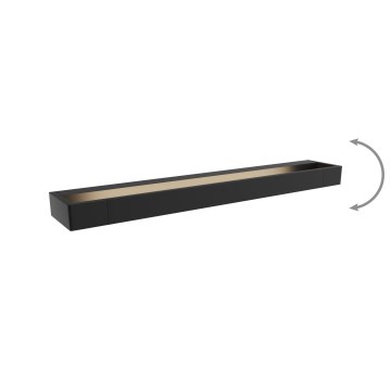 MAXLIGHT W0309 - Aplique LED de baño FLINK LED/18W/230V 60 cm IP44 negro
