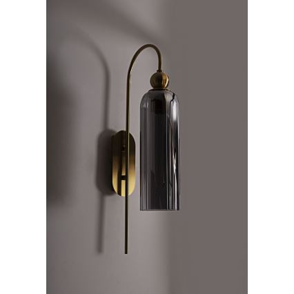MAXLIGHT W0333 - Aplique CAMPANILA 1xE27/40W/230V latón/gris