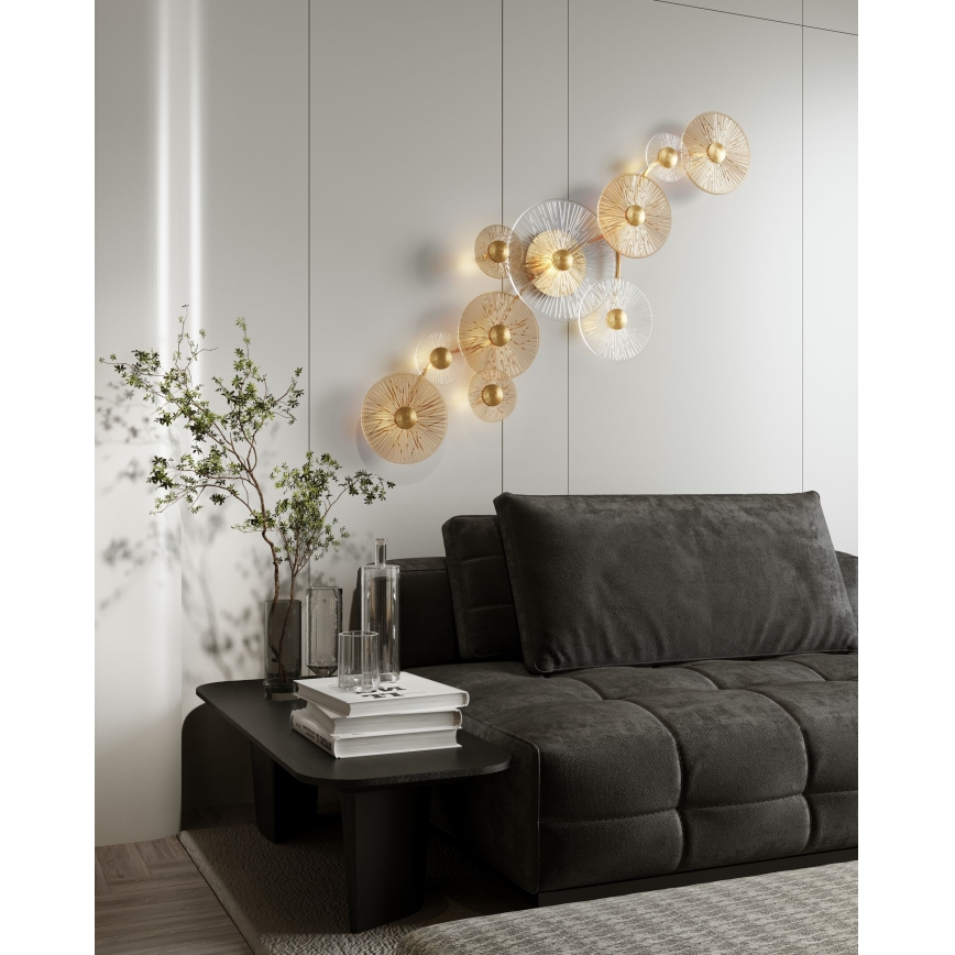 MAXLIGHT W0354 - Aplique LED ALLURE 10xLED/4,3W/230V dorado