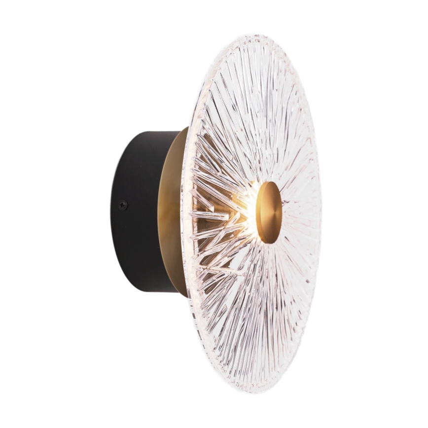 MAXLIGHT W0356 - Aplique LED ALLURE LED/5W/230V diá. 28 cm dorado/transparente