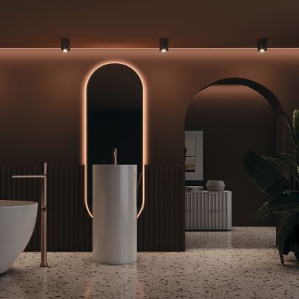 Maytoni C012CL-01B - Foco SLIM 1xGU10/50W/230V negro