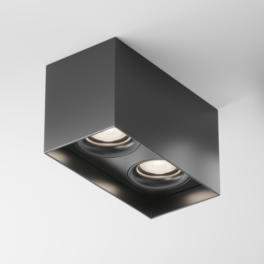 Maytoni C015CL-02B - Foco SLIM 2xGU10/50W/230V negro