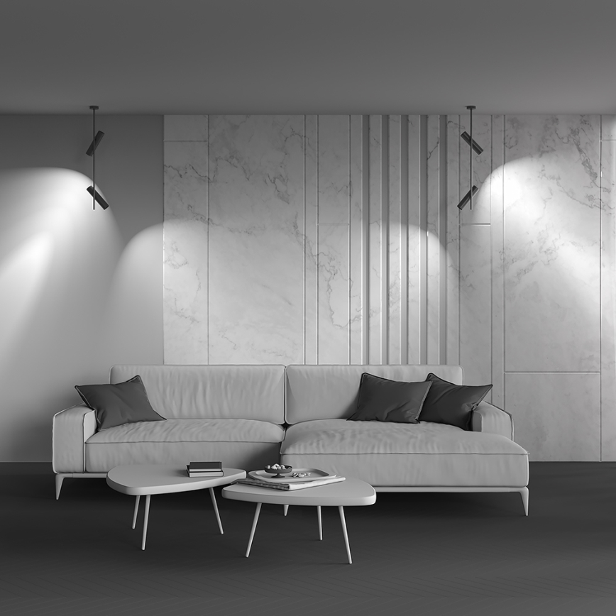 Maytoni C021CL-02B - Lámpara colgante ELTI 2xGU10/50W/230V negro