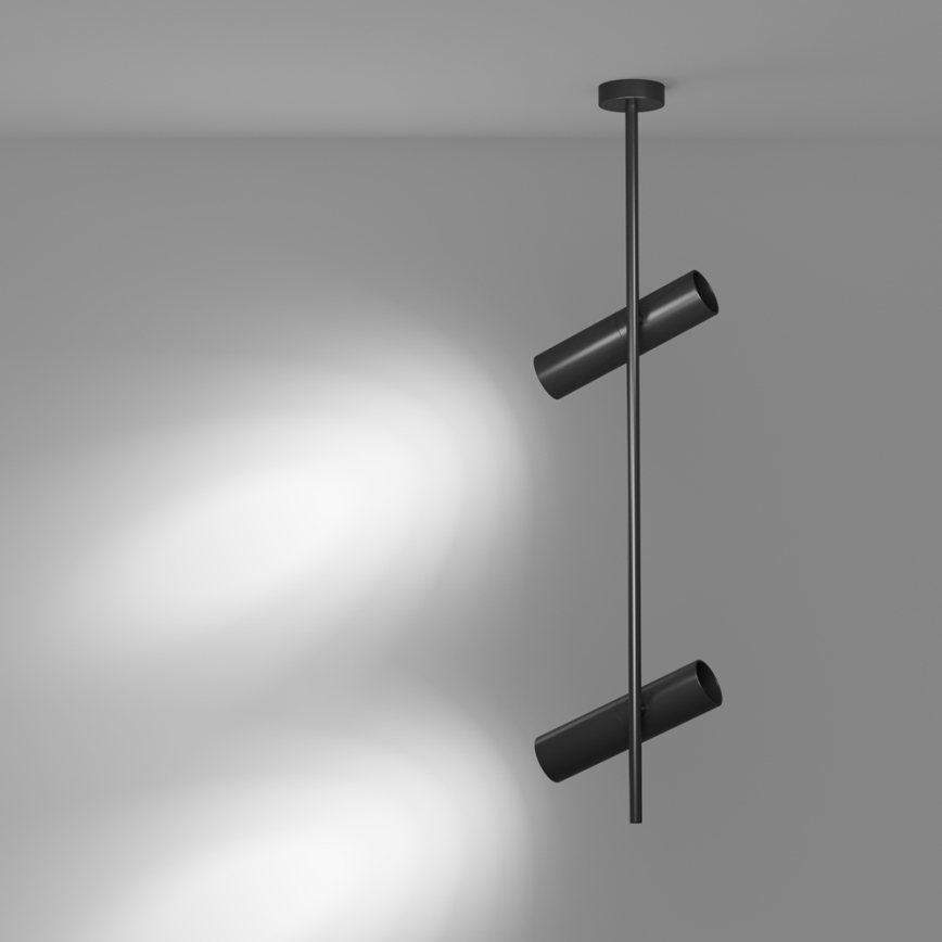 Maytoni C021CL-02B - Lámpara colgante ELTI 2xGU10/50W/230V negro
