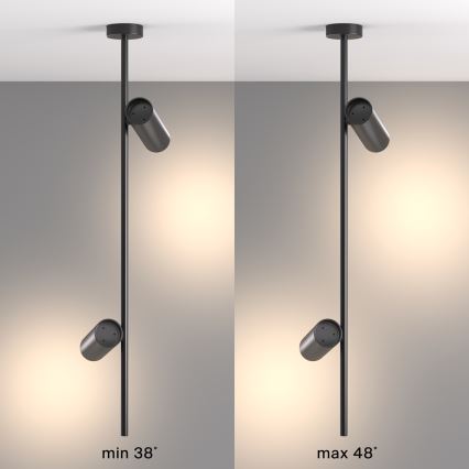 Maytoni C021CL-02B - Lámpara colgante ELTI 2xGU10/50W/230V negro