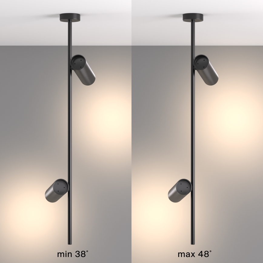 Maytoni C021CL-02B - Lámpara colgante ELTI 2xGU10/50W/230V negro