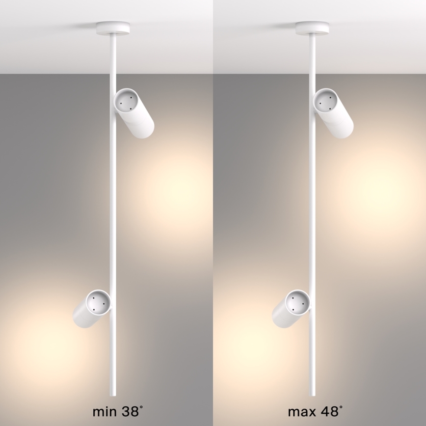Maytoni C021CL-02W - Lámpara colgante ELTI 2xGU10/50W/230V blanco