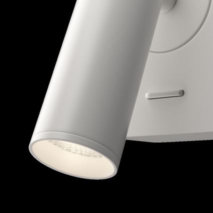 Maytoni C039WL-L3W3K - Foco LED de pared MIRAX LED/3W/230V negro
