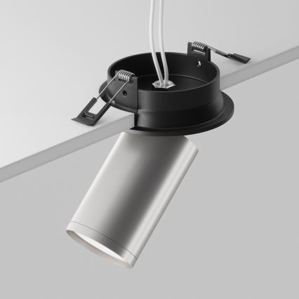 Maytoni C048CL-U-1BS - Foco empotrable FOCUS 1xGU10/10W/230V cromo mate