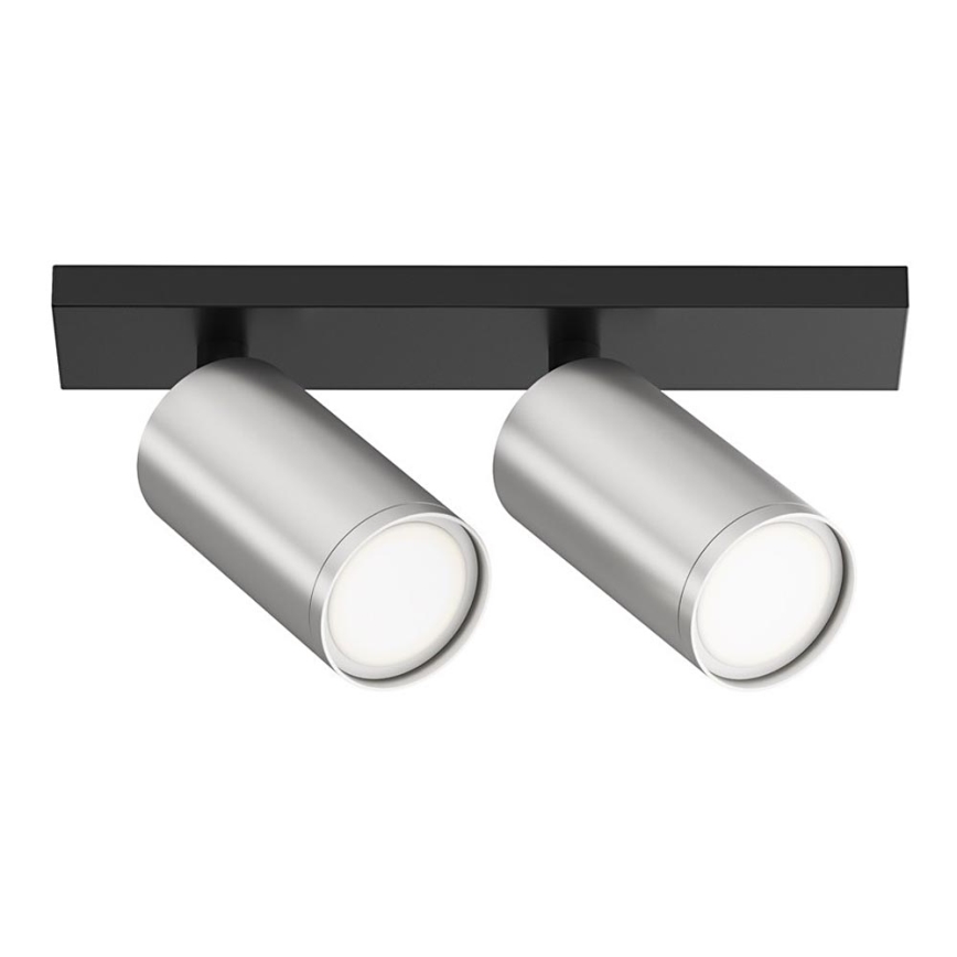 Maytoni C051CL-U-02BS - Foco FOCUS 2xGU10/10W/230V cromo mate/negro