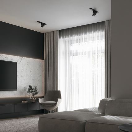 Maytoni C051CL-U-2B - Foco FOCUS 2xGU10/10W/230V negro