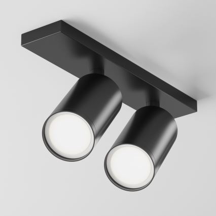 Maytoni C051CL-U-2B - Foco FOCUS 2xGU10/10W/230V negro