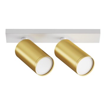 Maytoni C051CL-U-2WMG - Foco FOCUS 2xGU10/10W/230V dorado/blanco