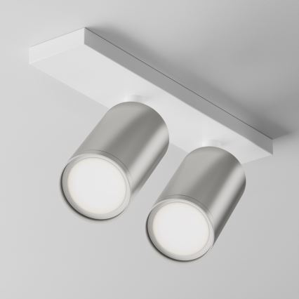 Maytoni C051CL-U-2WS - Foco FOCUS 2xGU10/10W/230V cromo mate/blanco