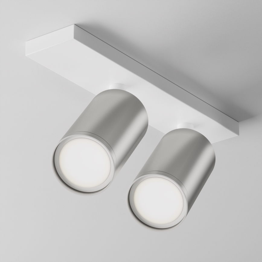 Maytoni C051CL-U-2WS - Foco FOCUS 2xGU10/10W/230V cromo mate/blanco