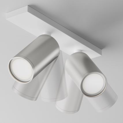 Maytoni C051CL-U-2WS - Foco FOCUS 2xGU10/10W/230V cromo mate/blanco