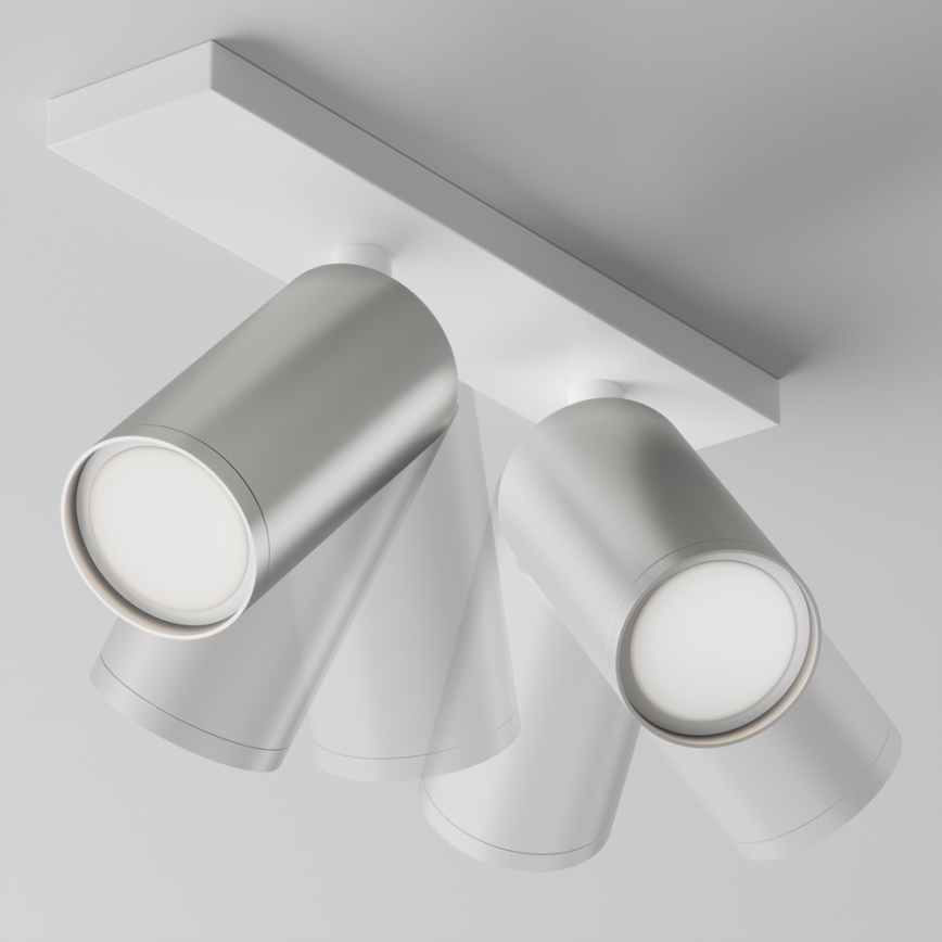 Maytoni C051CL-U-2WS - Foco FOCUS 2xGU10/10W/230V cromo mate/blanco