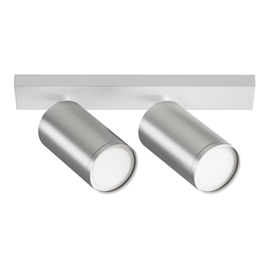 Maytoni C051CL-U-2WS - Foco FOCUS 2xGU10/10W/230V cromo mate/blanco