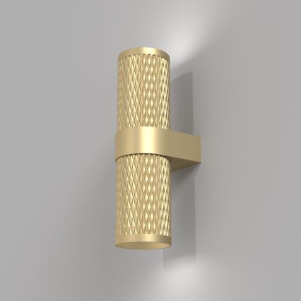 Maytoni C069WL-02MG - Foco de pared FOCUS 2xGU10/7W/230V dorado