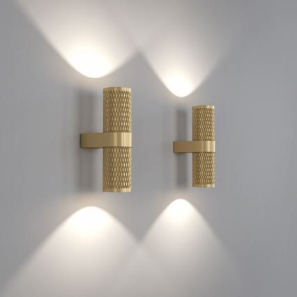 Maytoni C069WL-02MG - Foco de pared FOCUS 2xGU10/7W/230V dorado