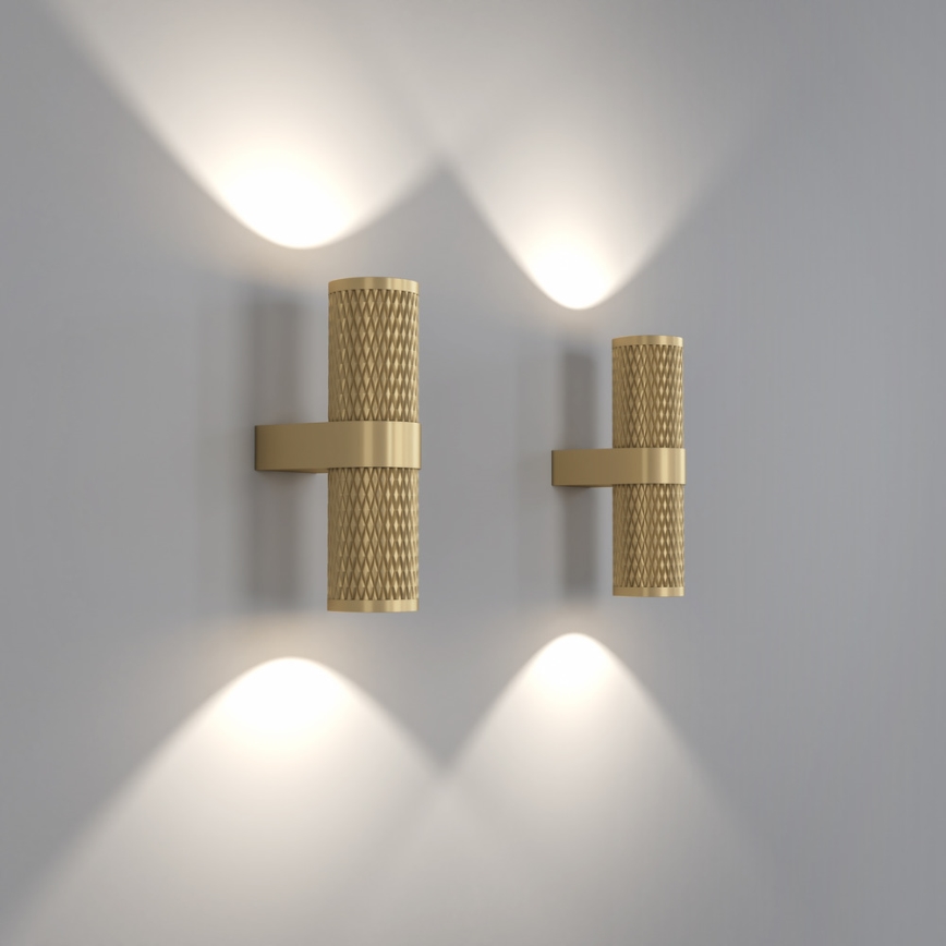 Maytoni C069WL-02MG - Foco de pared FOCUS 2xGU10/7W/230V dorado