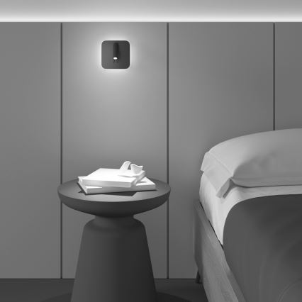 Maytoni C175-WL-01-6W-B - Foco LED de pared IOS LED/9W/230V negro