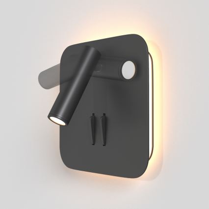 Maytoni C175-WL-01-6W-B - Foco LED de pared IOS LED/9W/230V negro