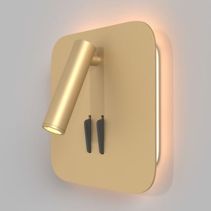 Maytoni C175-WL-01-6W-MG - Foco LED de pared IOS LED/9W/230V dorado
