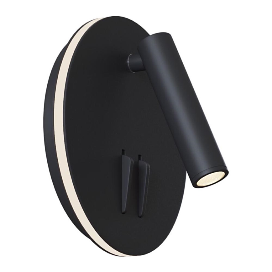 Maytoni C176-WL-01-6W-B - Foco LED de pared IOS LED/9W/230V negro