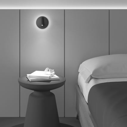 Maytoni C176-WL-01-6W-B - Foco LED de pared IOS LED/9W/230V negro