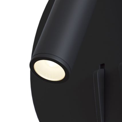 Maytoni C176-WL-01-6W-B - Foco LED de pared IOS LED/9W/230V negro