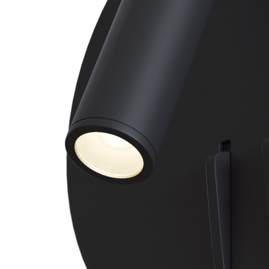 Maytoni C176-WL-01-6W-B - Foco LED de pared IOS LED/9W/230V negro