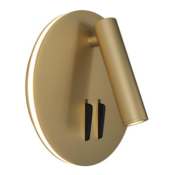 Maytoni C176-WL-01-6W-MG - Foco LED de pared IOS LED/9W/230V dorado