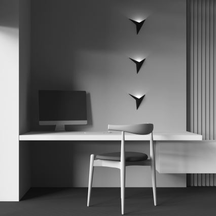 Maytoni C808WL-L3B - Aplique LED TRAME LED/3W/230V negro